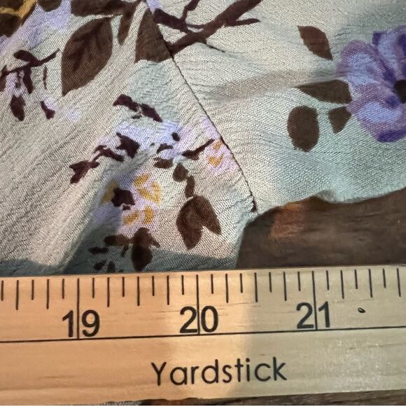 Romantic Gypsy Boho Chic Floral V-neck Tunic | Women’s Size 2X - Picture 8 of 11